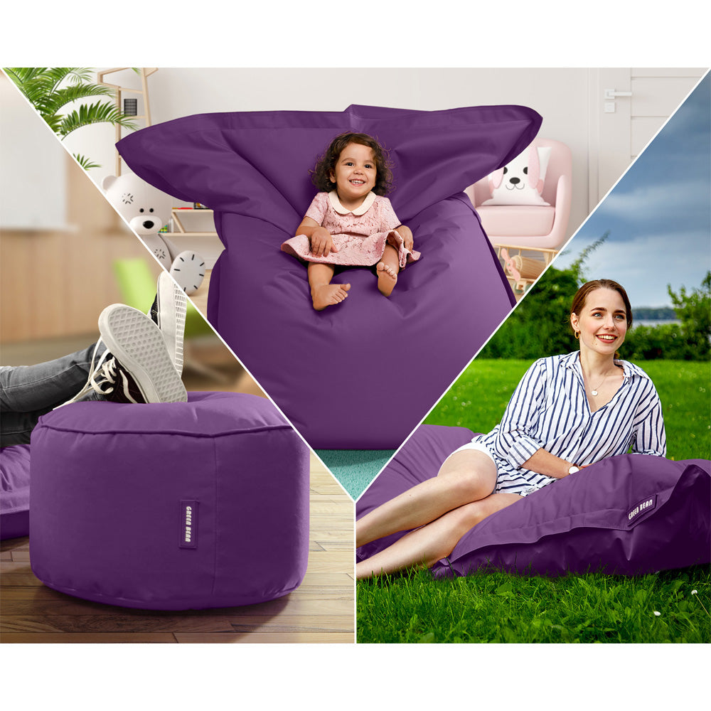 Lauko Sėdmaišių Komplektas Square XXL ir Stay Purple