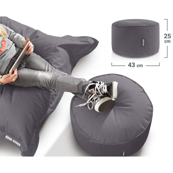 Lauko Pufas Stay Graphite Grey