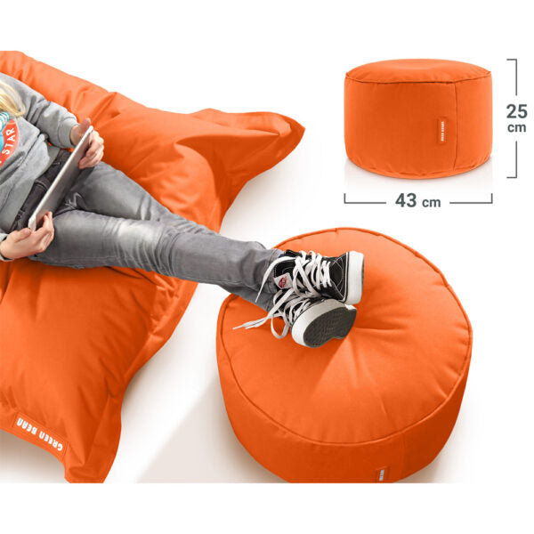 Lauko Pufas Stay Orange