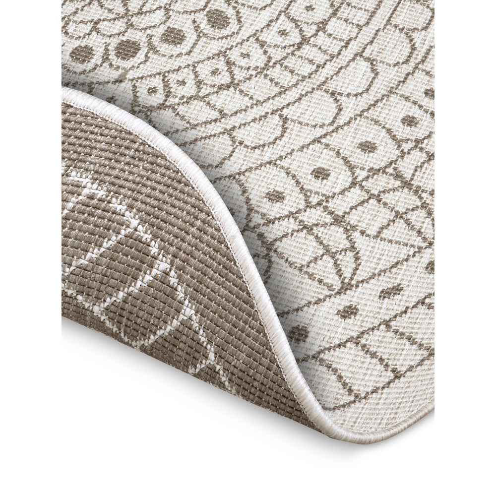 Dvipusis Apvalus Lauko Kilimas Porto Beige