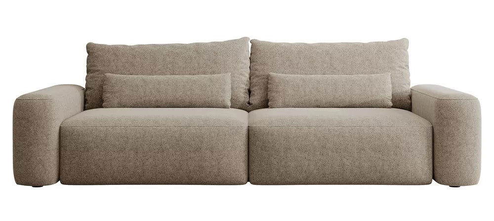 Trivietė sofa Carnos, šviesiai ruda