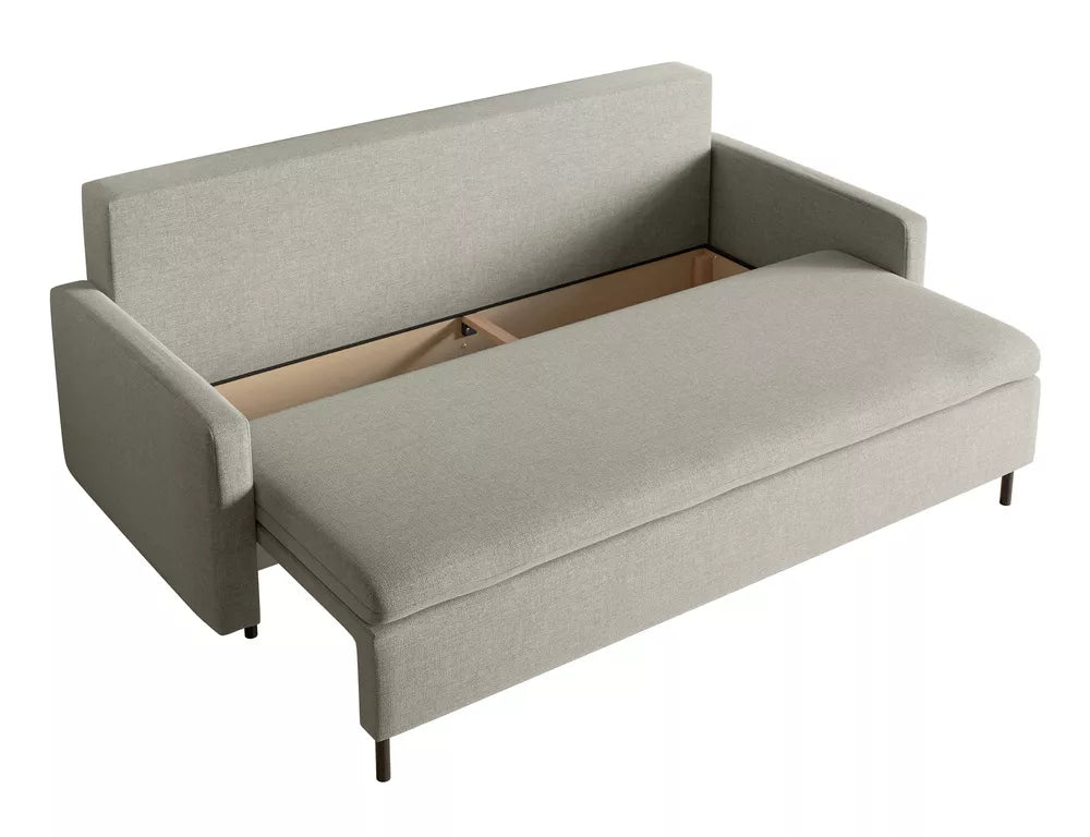 Trivietė sofa Umpro, pilkai smėlinė
