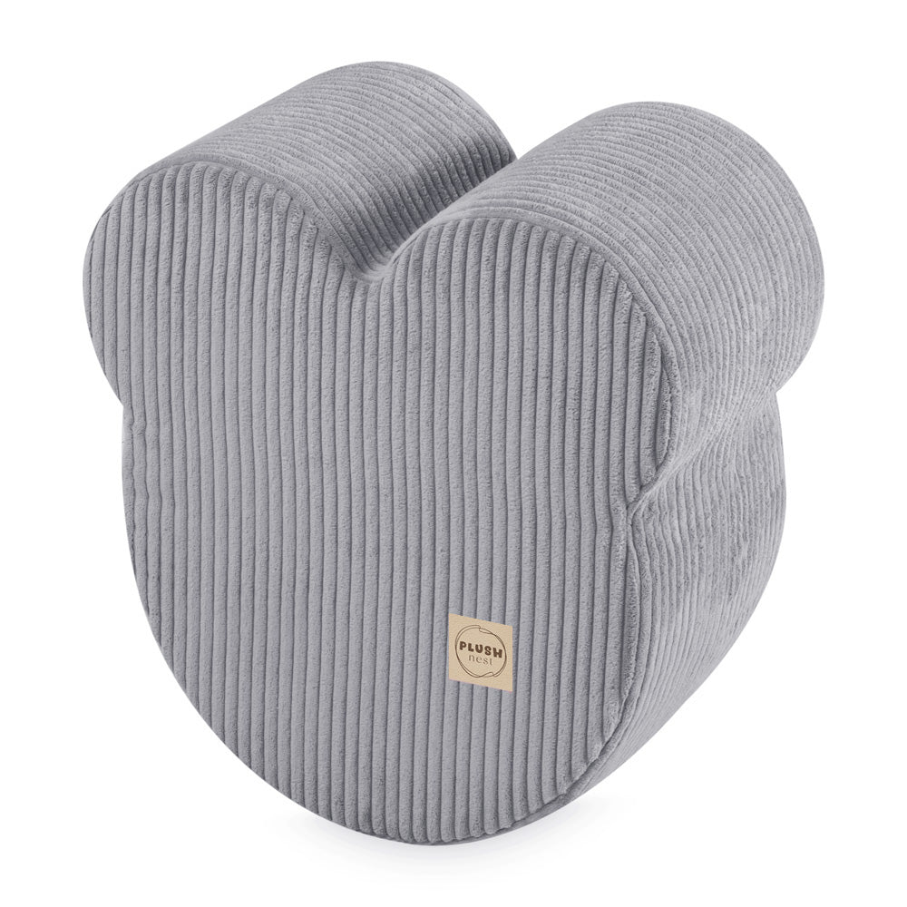 Pufas Meškiukas Plush Nest 46×25 cm, pilka, premium velvetas