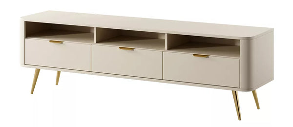 TV spintelė Oval, smėlinė