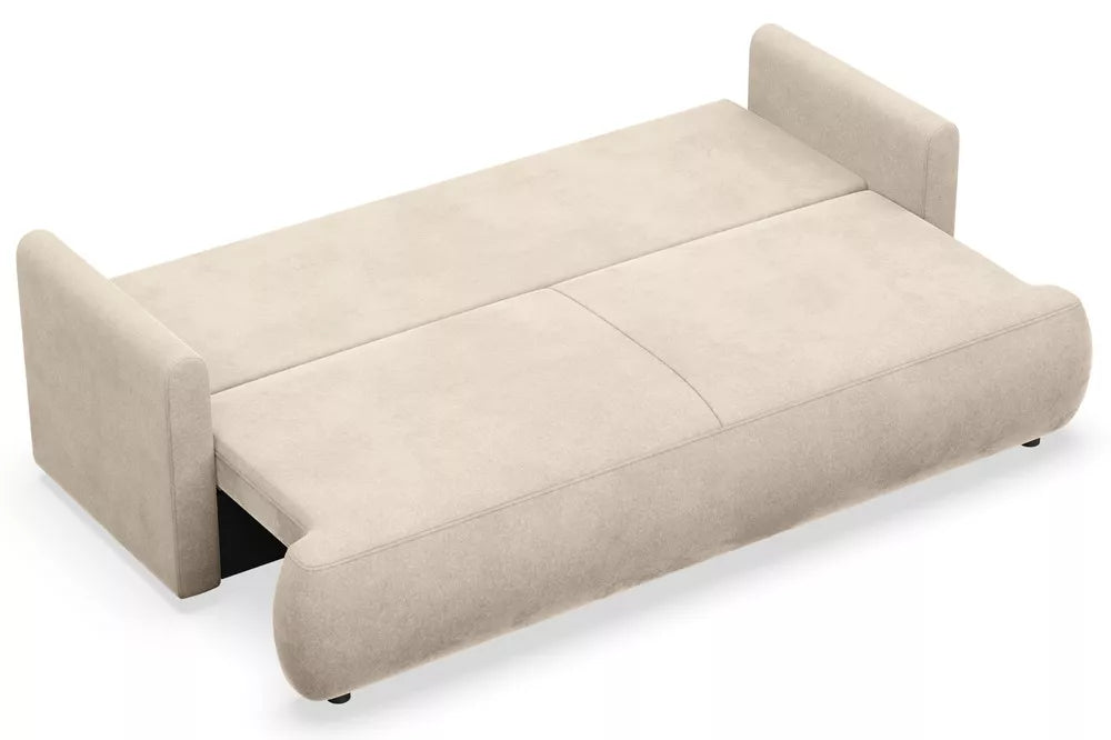 Trivietė sofa Ovo mini, šviesiai smėlinė