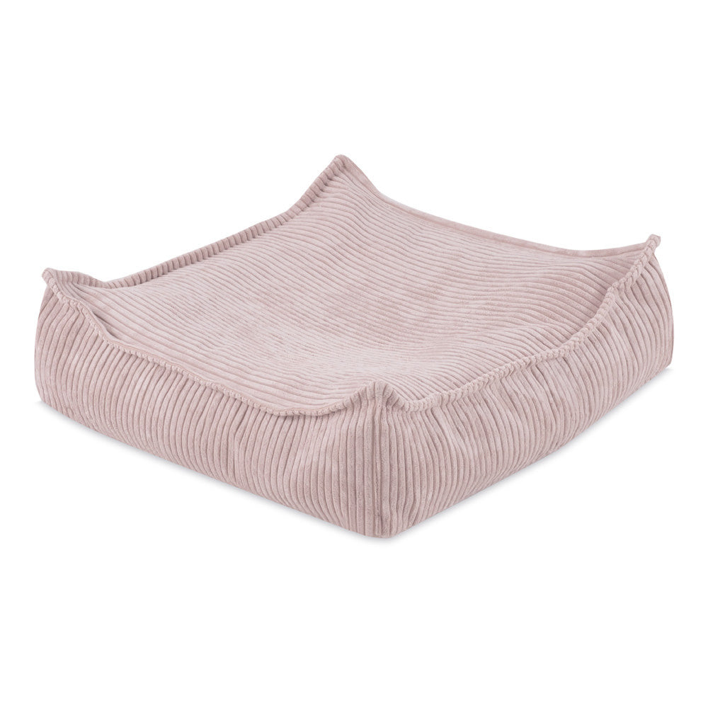 Pufas Plush Nest 60×60 cm, šviesiai rožinė, premium velvetas