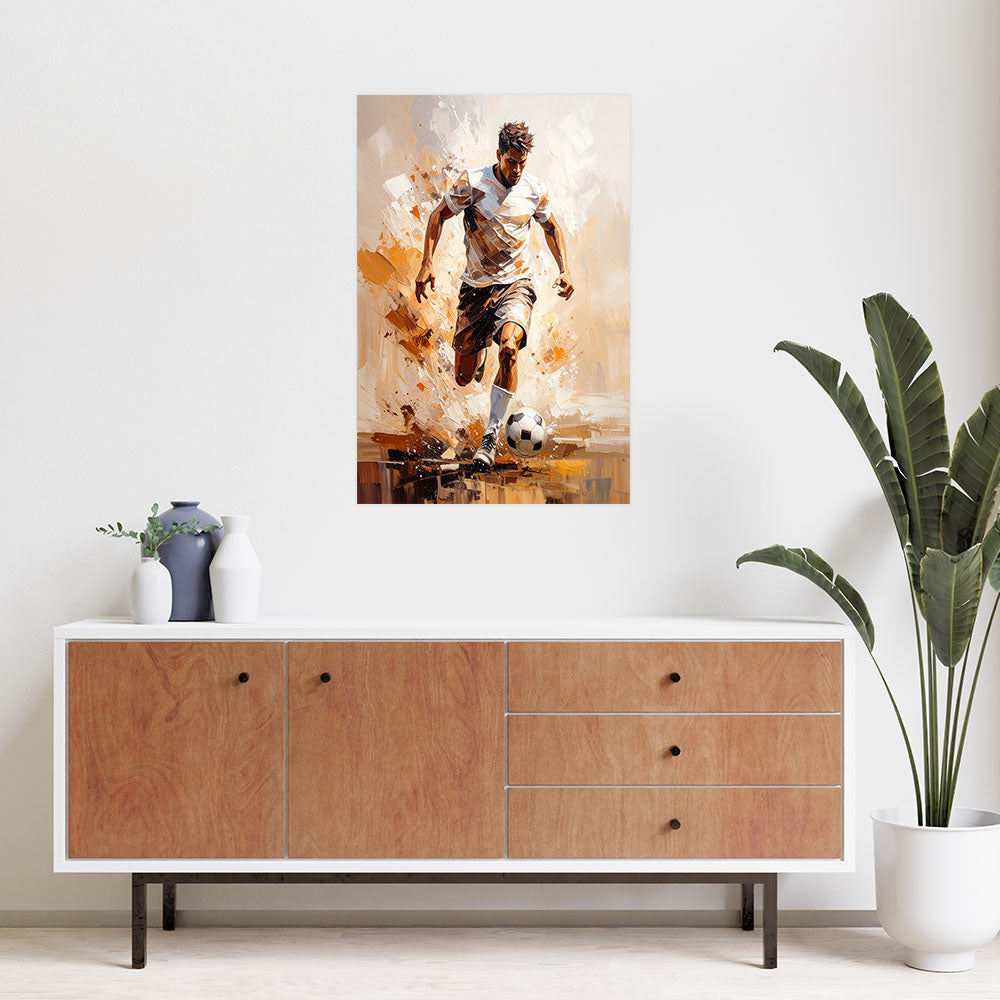 Klijuojamas plakatas, Futbolininkas