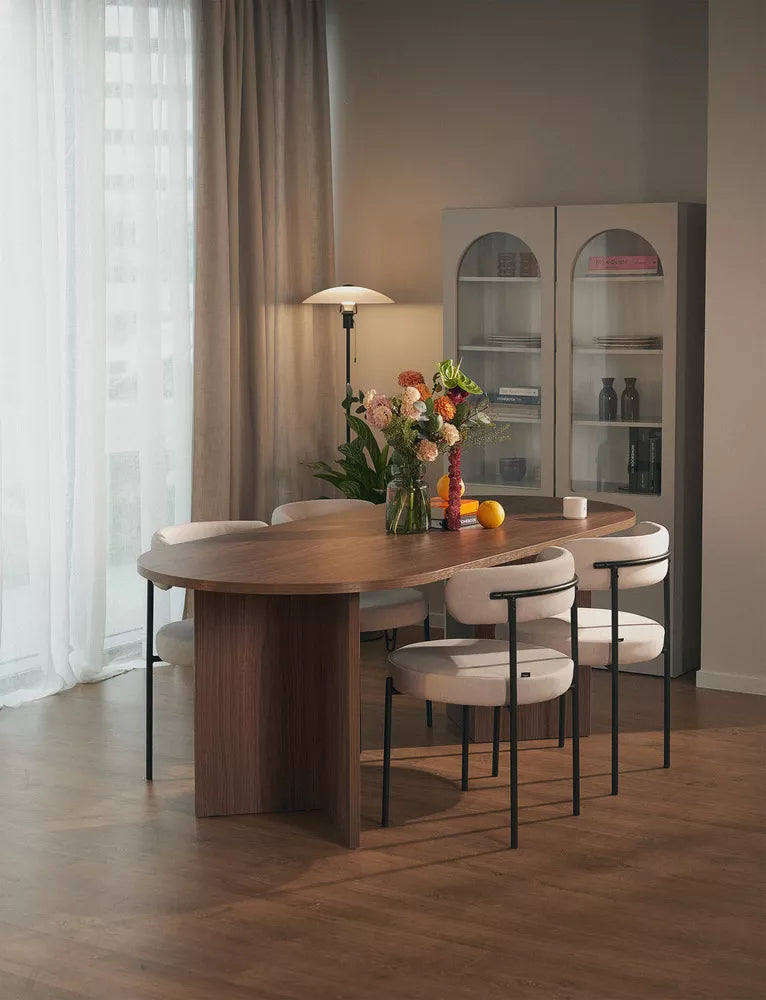 Valgomojo stalas Ovo ovalus 204 cm Wisconsin riešutas