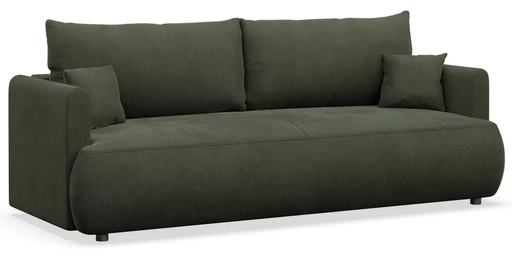 Trivietė sofa Ovo mini, alyvuogių spalvos