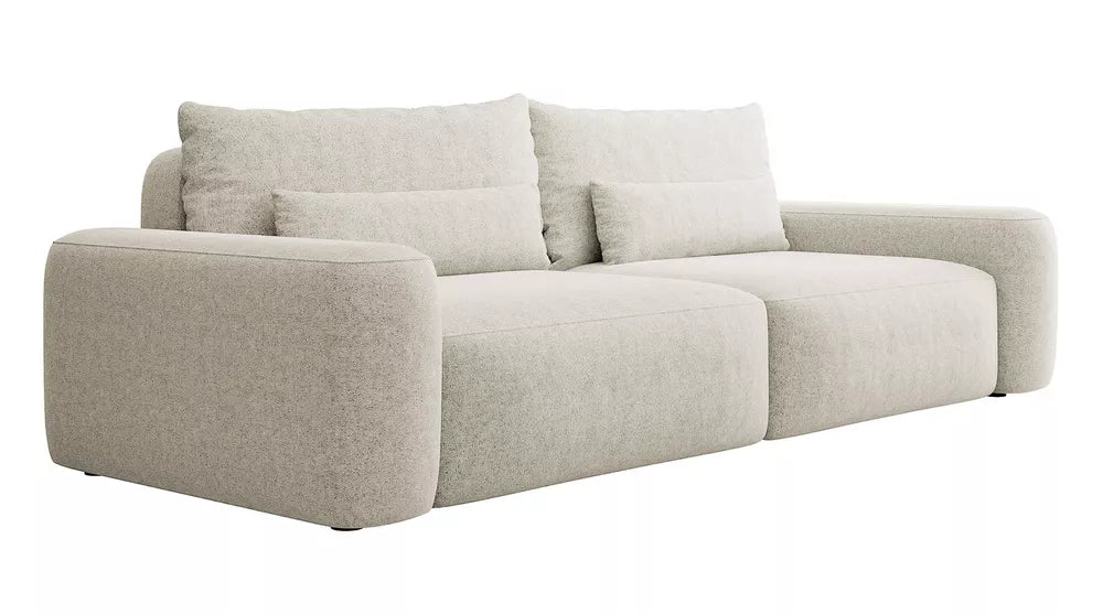 Trivietė sofa Carnos, kreminė