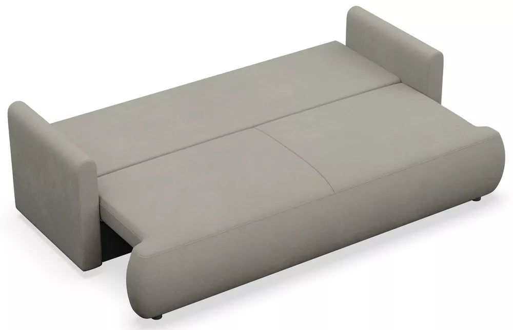 Trivietė sofa Ovo mini, šviesiai pilka