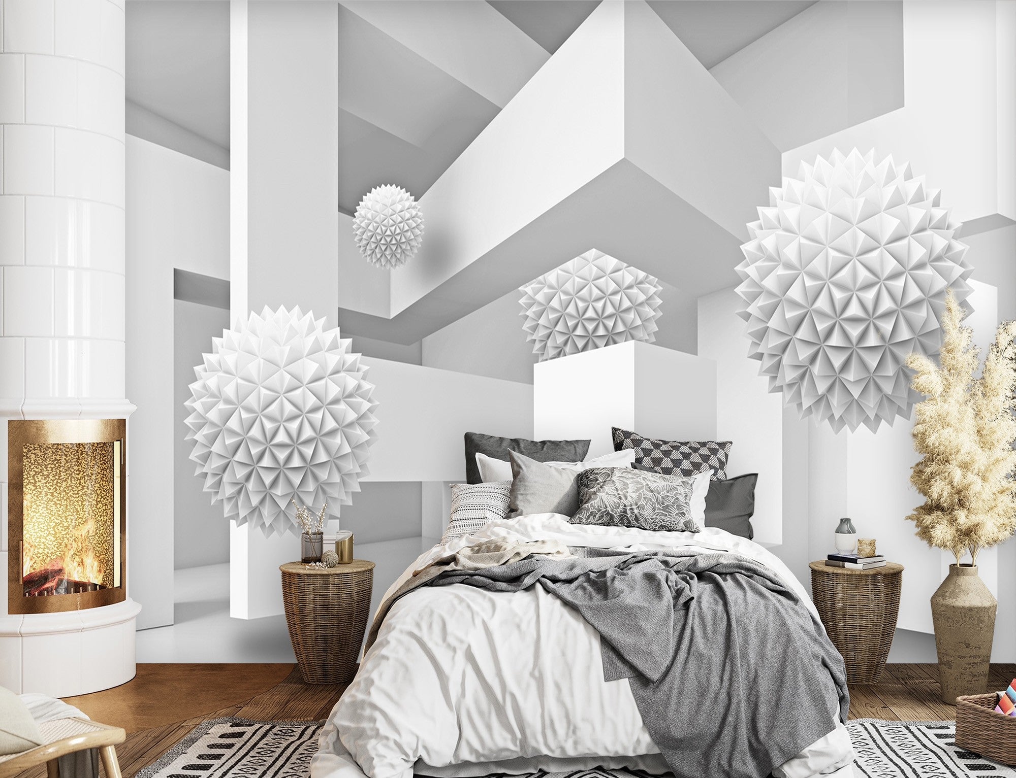 Fototapetai, Sferos 3D geometrinis abstraktus