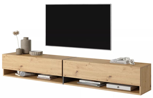 TV spintelė Mirrgo, artisan ąžuolo