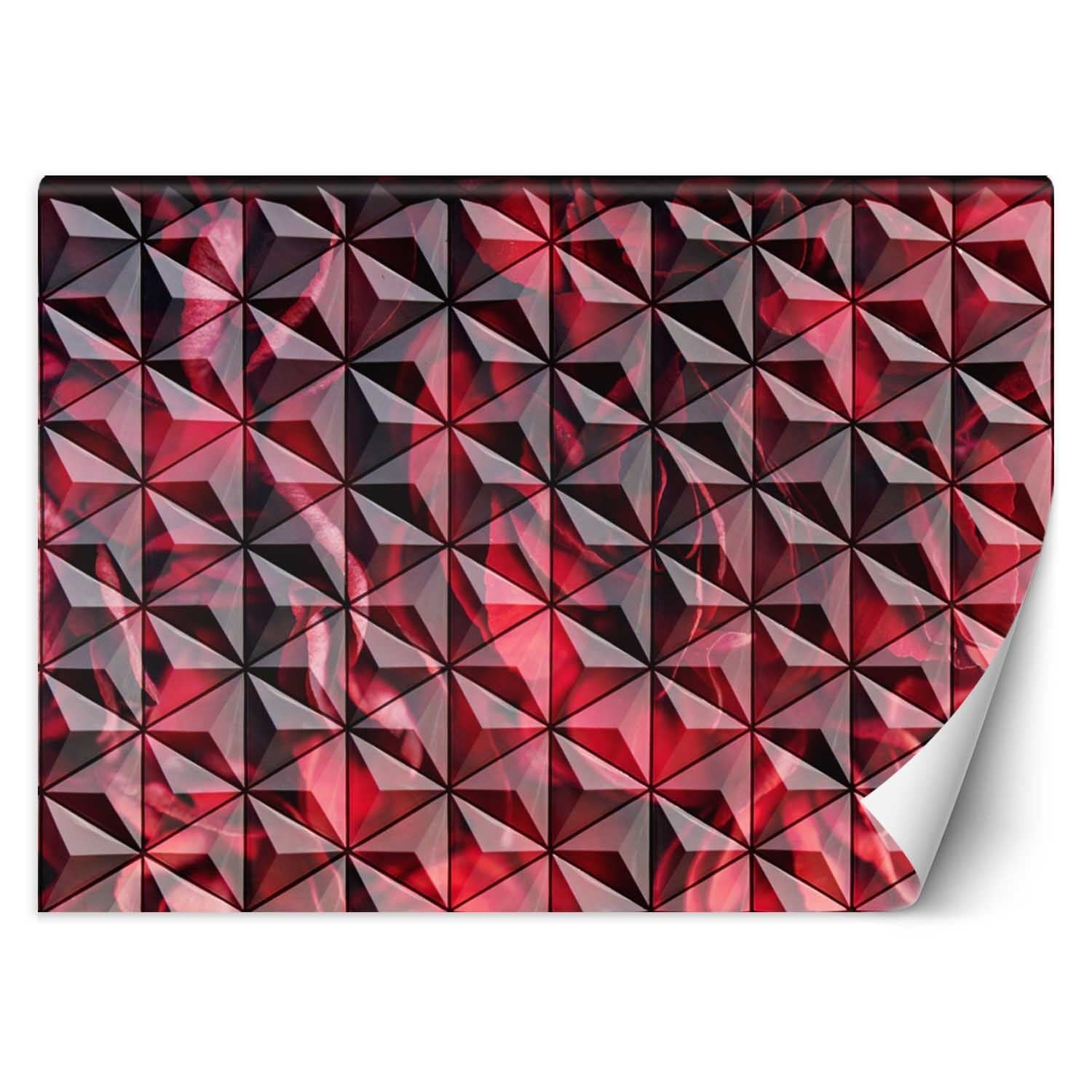 Fototapetai, Raudona geometrija