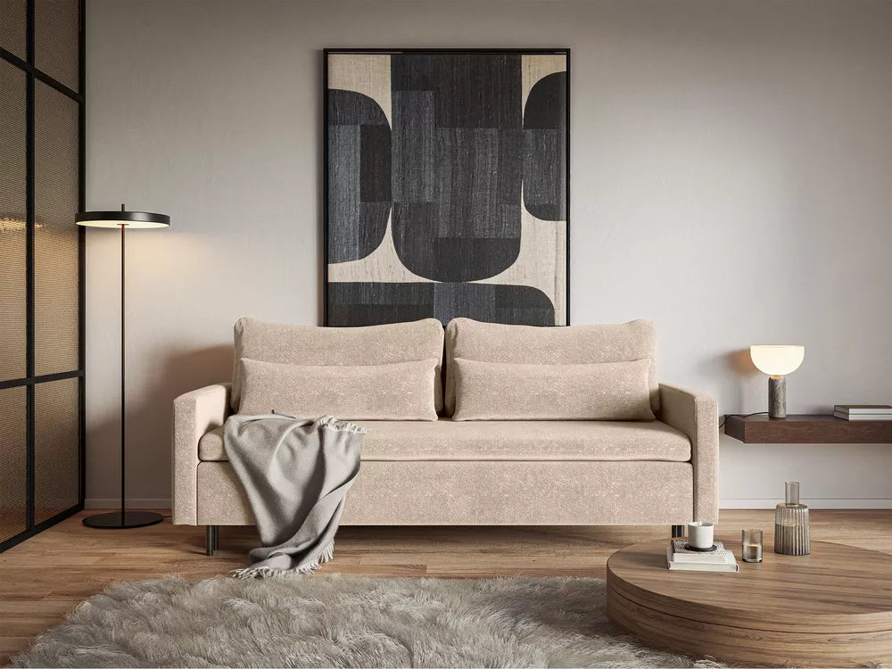 Trivietė sofa Umpro, smėlinė