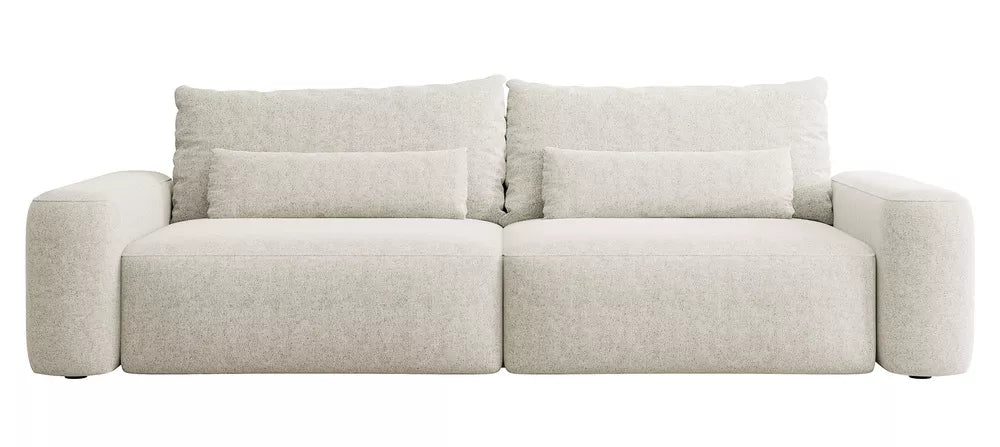 Trivietė sofa Carnos, kreminė