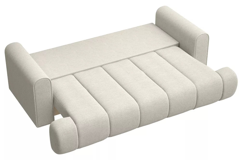 Trivietė sofa Dandelino, pilkai smėlinė