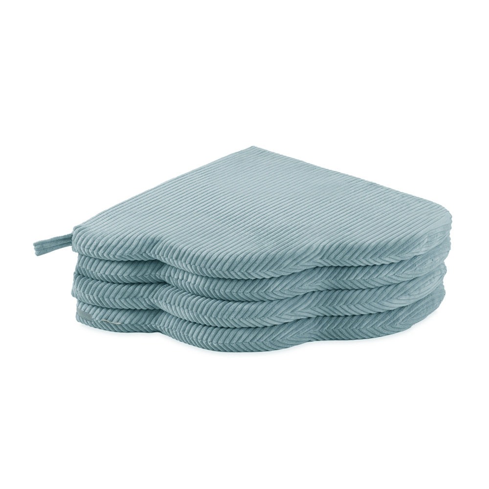 Gėlės formos kilimėlis Plush Nest 115×115×5 cm, mėlyna, premium velvetas