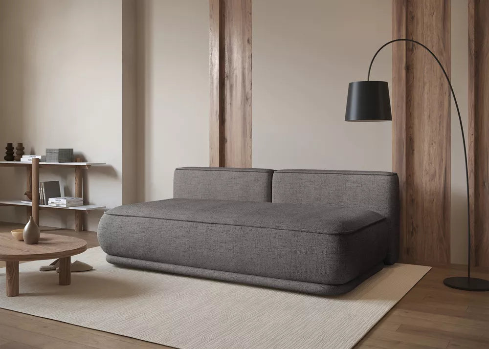 Trijų vietų sofa-lova Leanno, tamsiai pilka