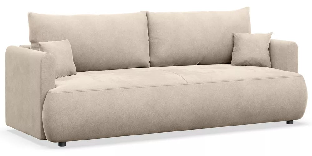 Trivietė sofa Ovo mini, šviesiai smėlinė