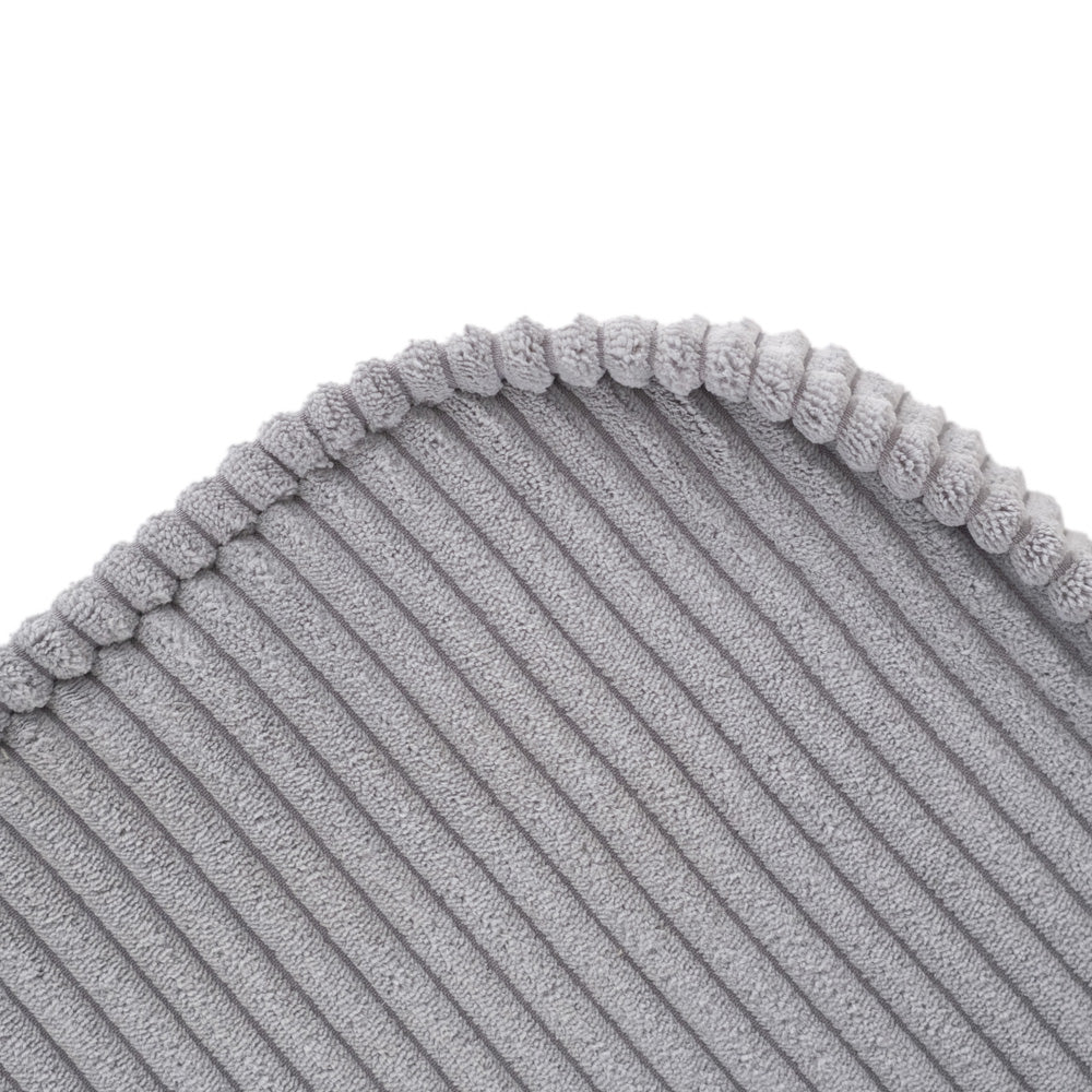 Išskleidžiamas krėslas Plush Nest 150×60×25 cm, pilka, velvetas