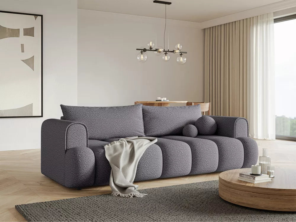 Trivietė sofa Dandelino, pilka