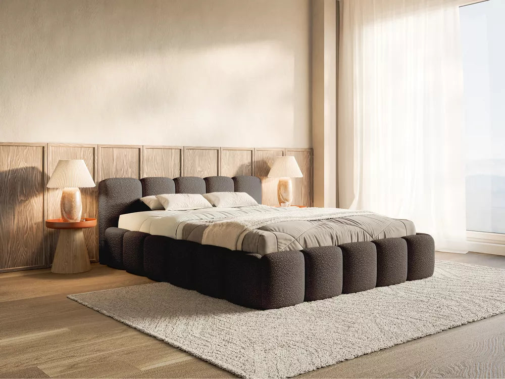 Lova Cloudy Low, ruda, 140x200 cm