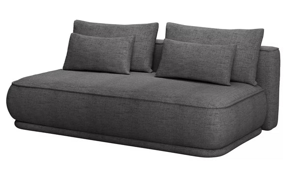 Trijų vietų sofa-lova Leanno, tamsiai pilka