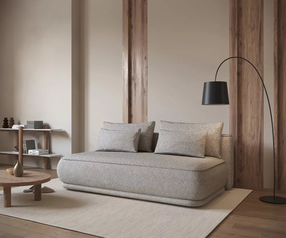Trivietė sofa Leanno, tamsiai smėlinė