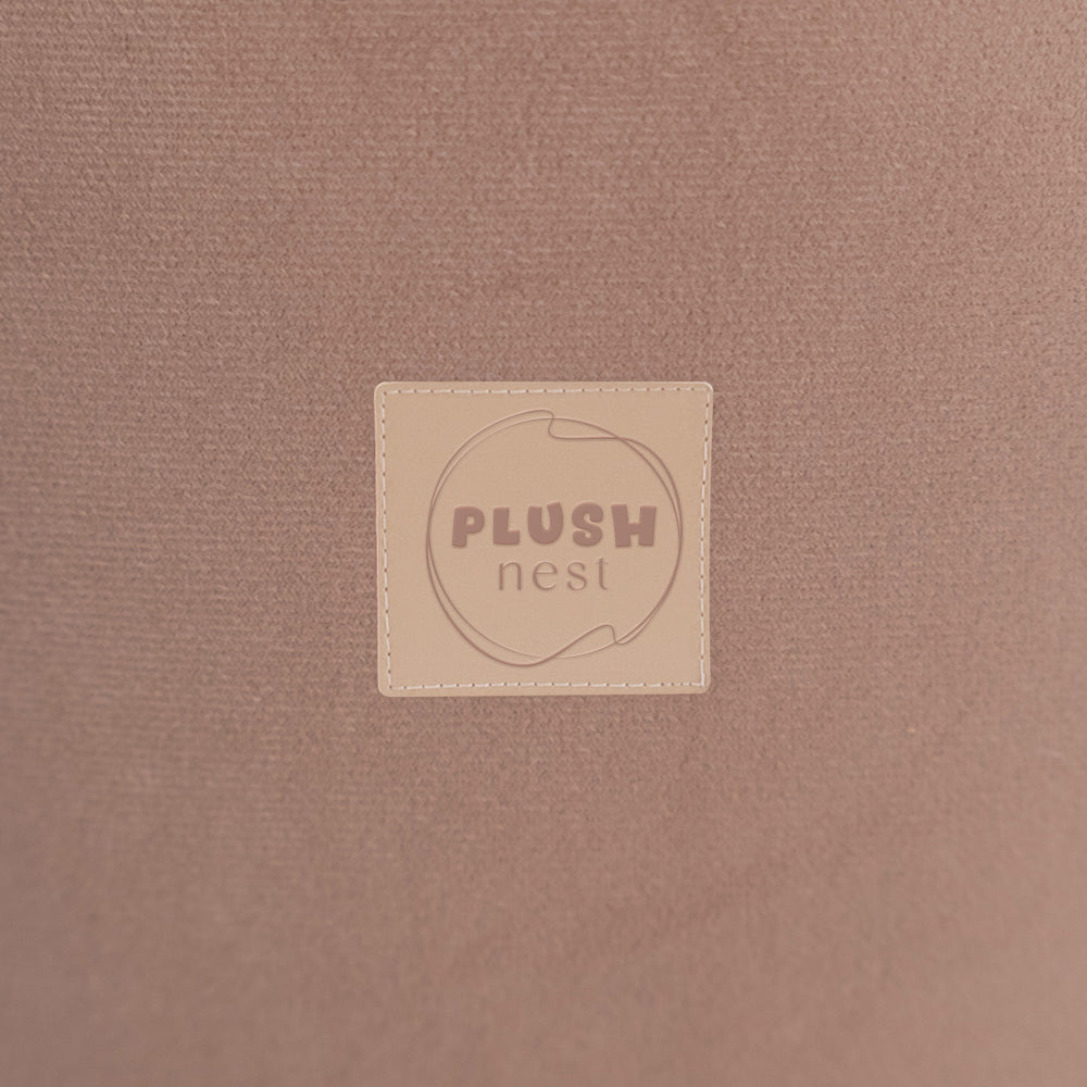 Prekė Plush Nest 90×30 cm, smėlio, velvetas, 200 kamuoliukų