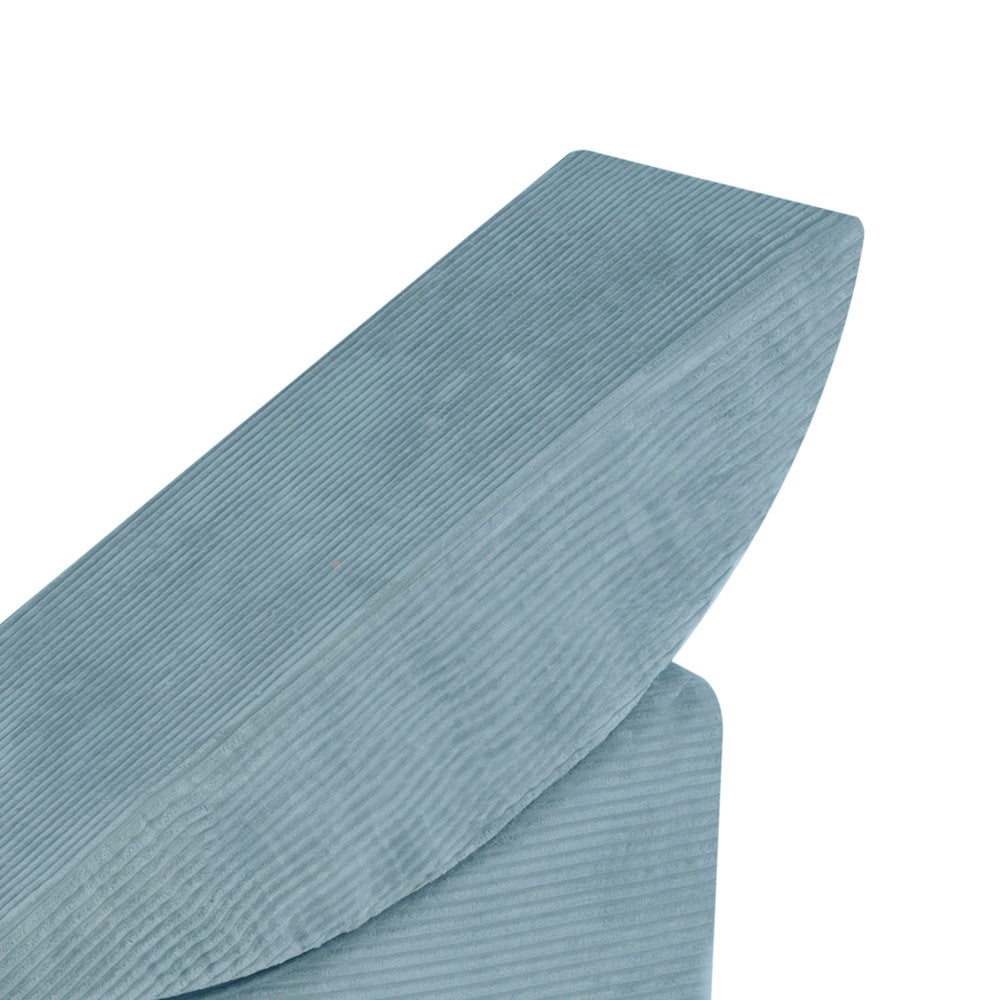 Išskleidžiamas Šezlongas Plush Nest 145×35×45 cm, mėlyna, velvetas