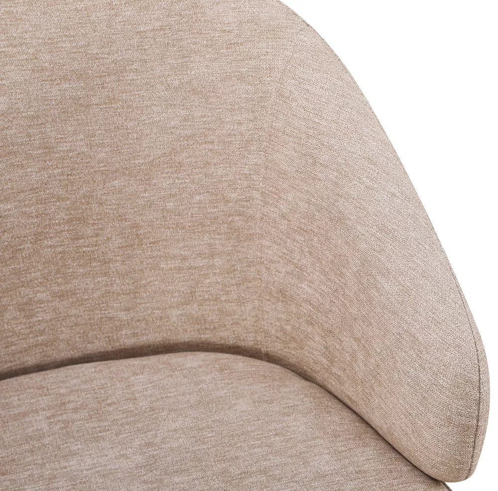 Minkšta kėdė Atiblle, tamsiai smėlinė