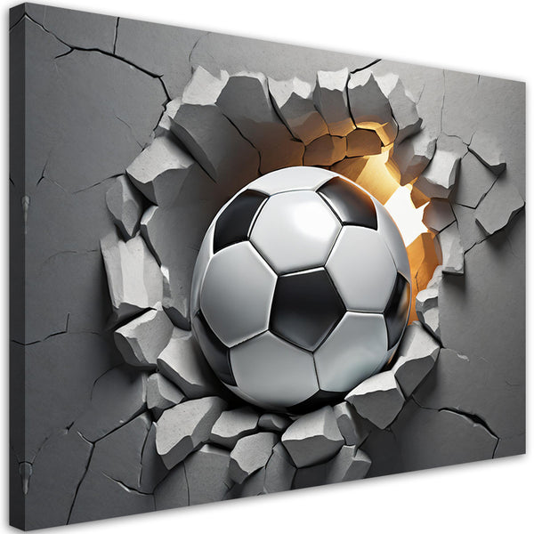 Paveikslas Ant Drobės, Futbolo kamuolys 3D