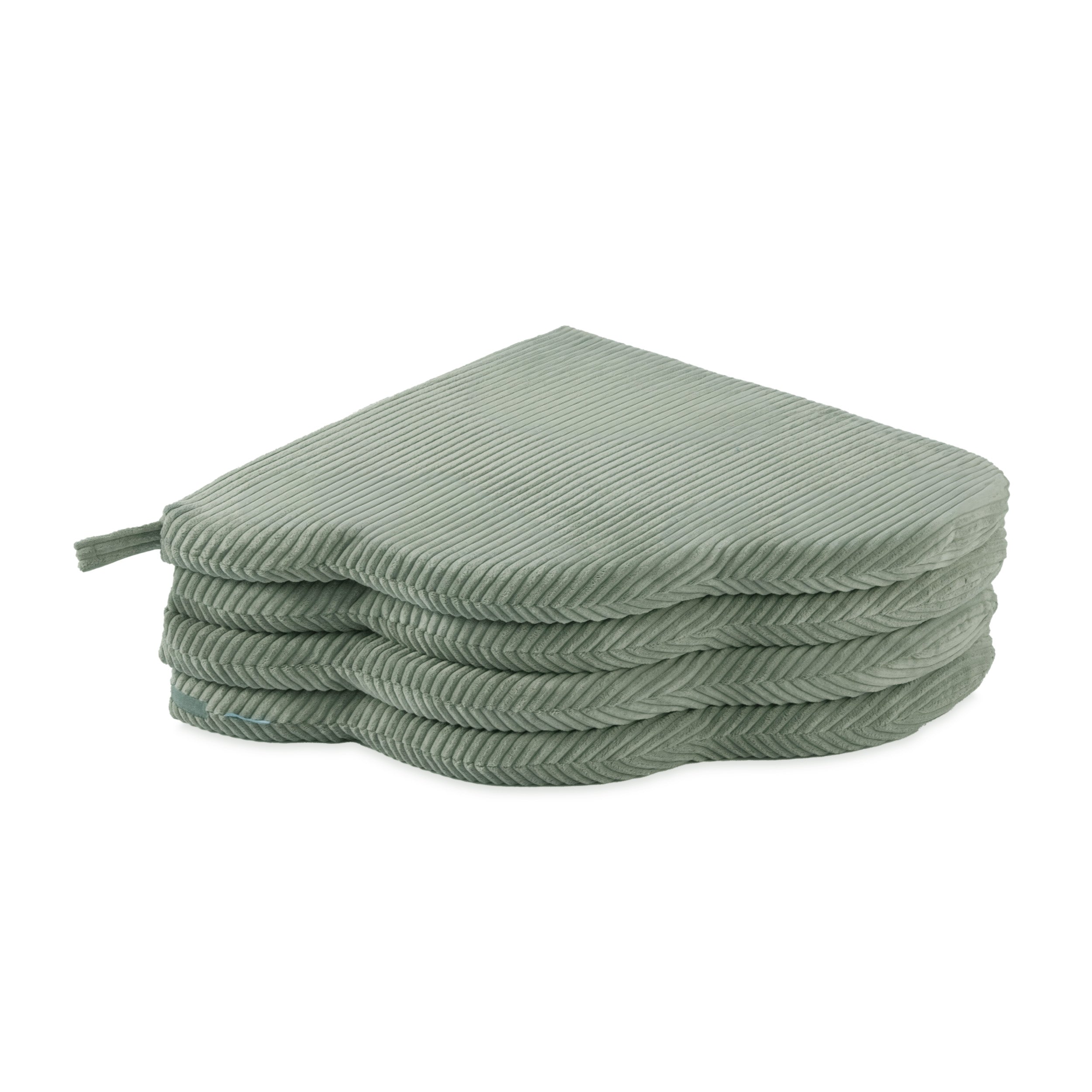 Gėlės formos kilimėlis Plush Nest 115×115×5 cm, žalia, premium velvetas