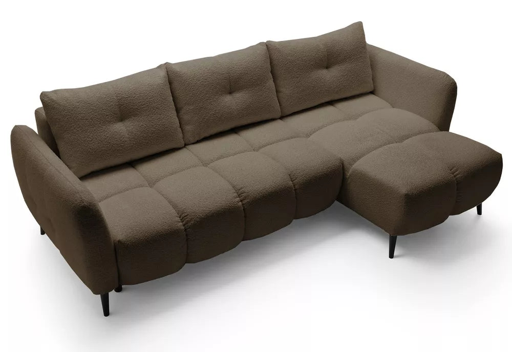 Dešininis kampas su miegojimo funkcija Odisso, rudas