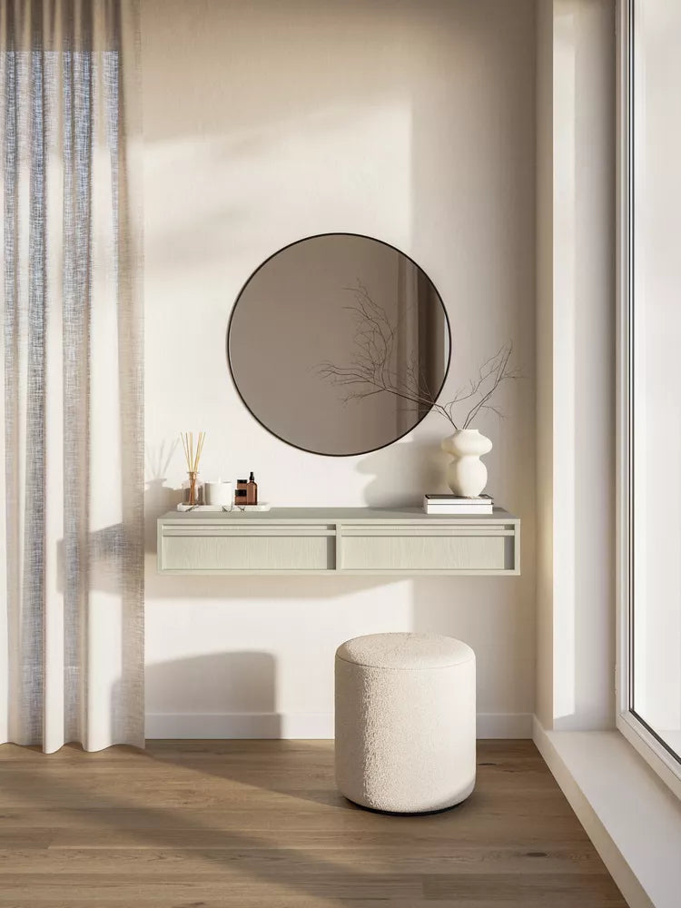 Pakabinamas tualetinis staliukas Evo, smėlinis