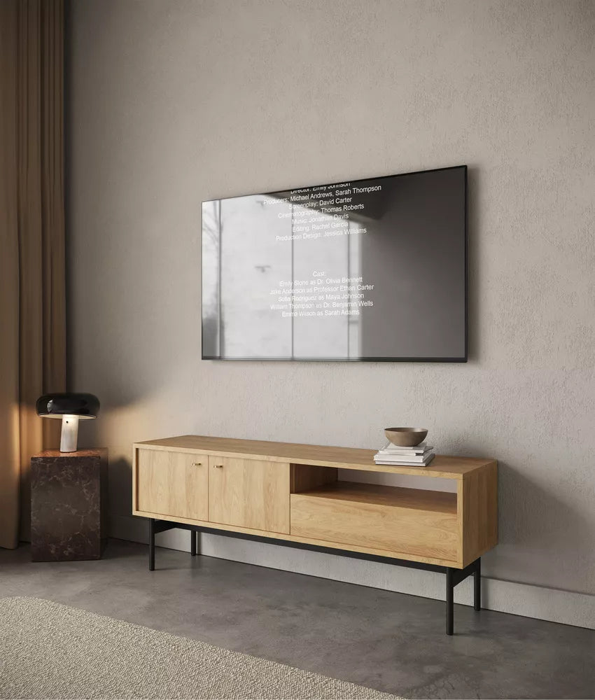 TV spintelė Olar, natūralaus hikorio