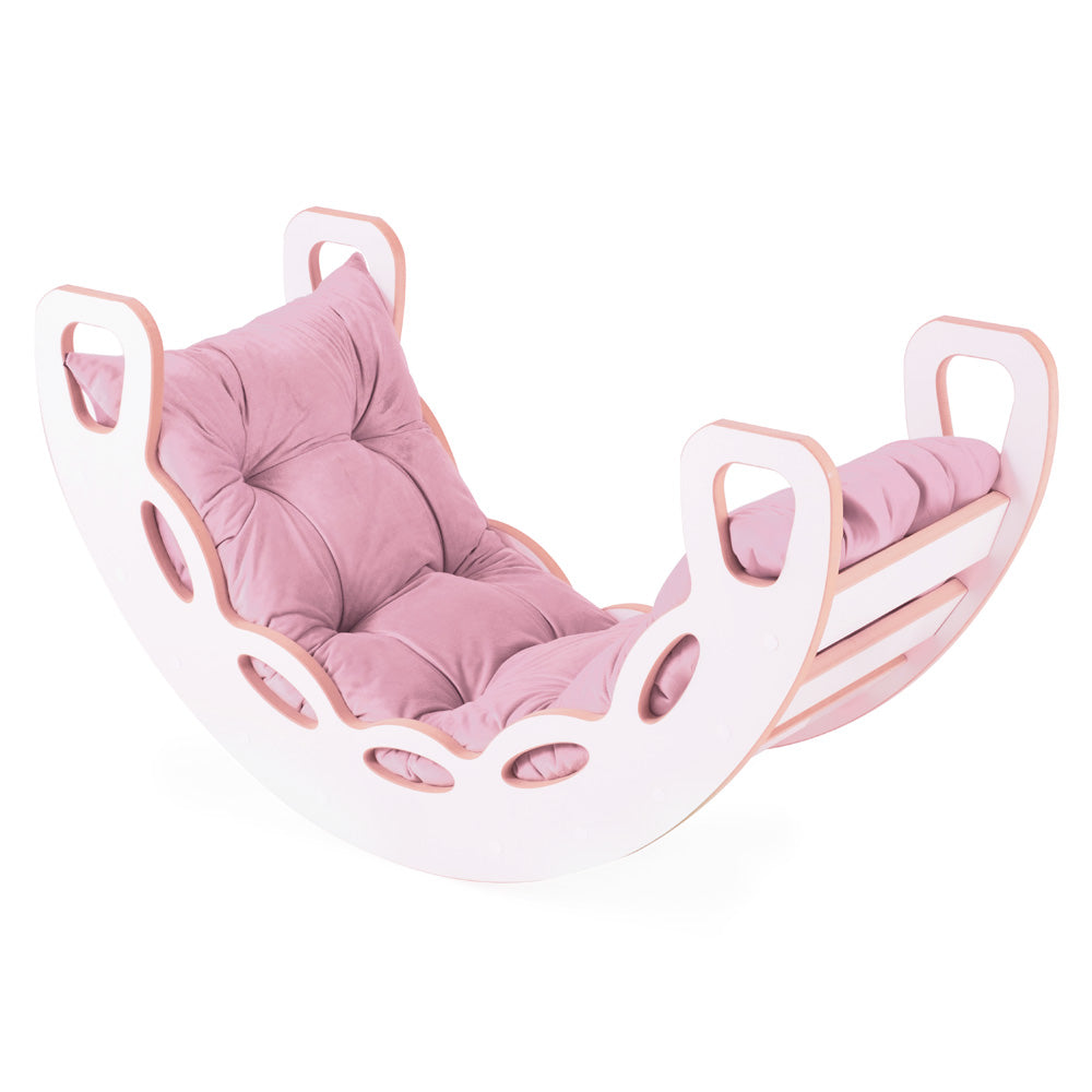 Supynės Plush Nest, rožinė, velvetas, 4in1