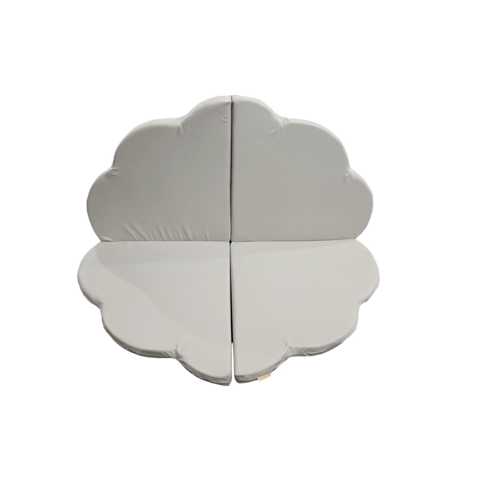 Gėlės formos kilimėlis Plush Nest 160×160×5 cm, pilka