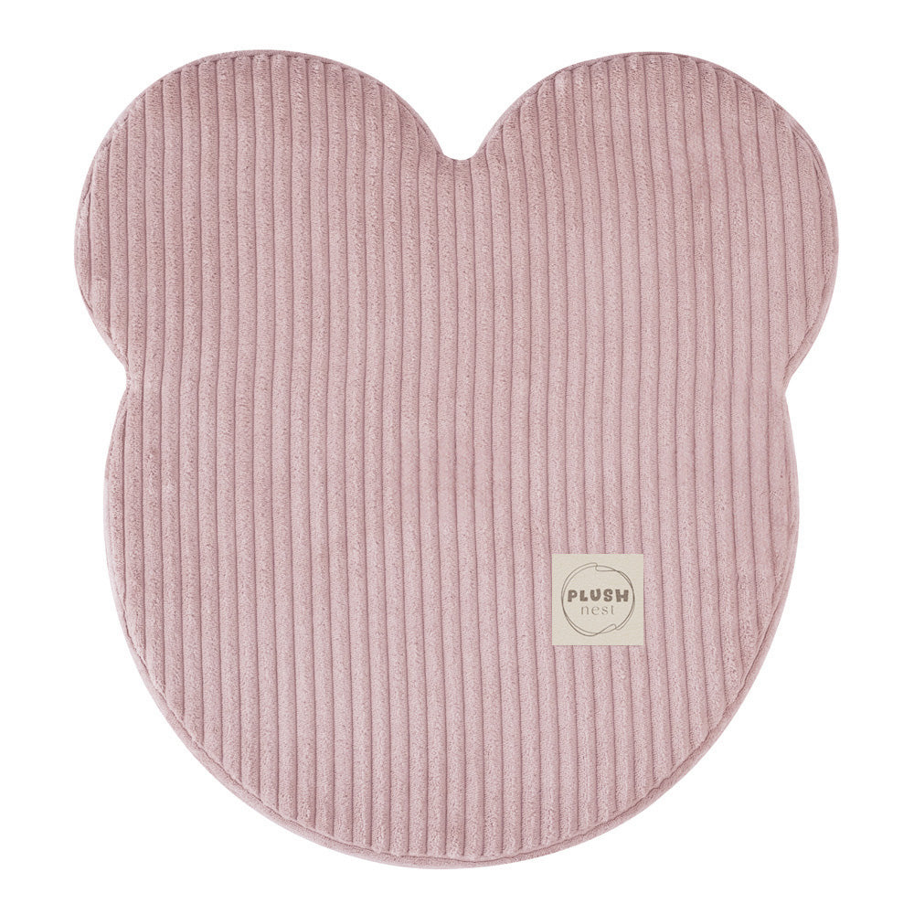 Pufas Meškiukas Plush Nest 46×25 cm, šviesiai rožinė, premium velvetas