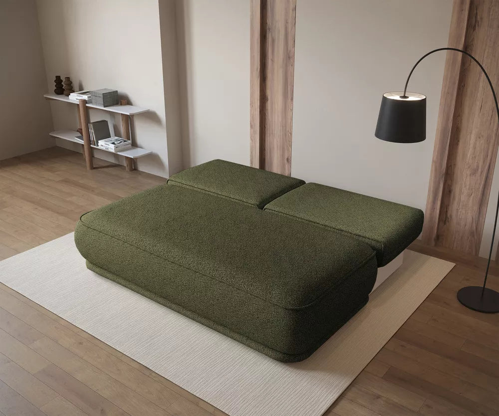 Trivietė sofa Leanno, alyvuogių spalva