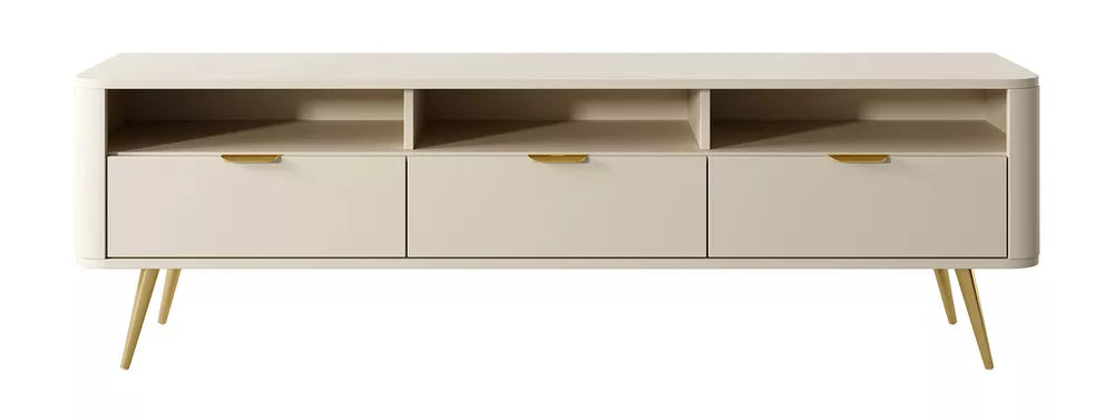 TV spintelė Oval, smėlinė