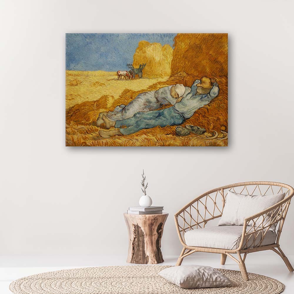 Paveikslas Ant Drobės, Siesta - V. Van Goghas reprodukcija