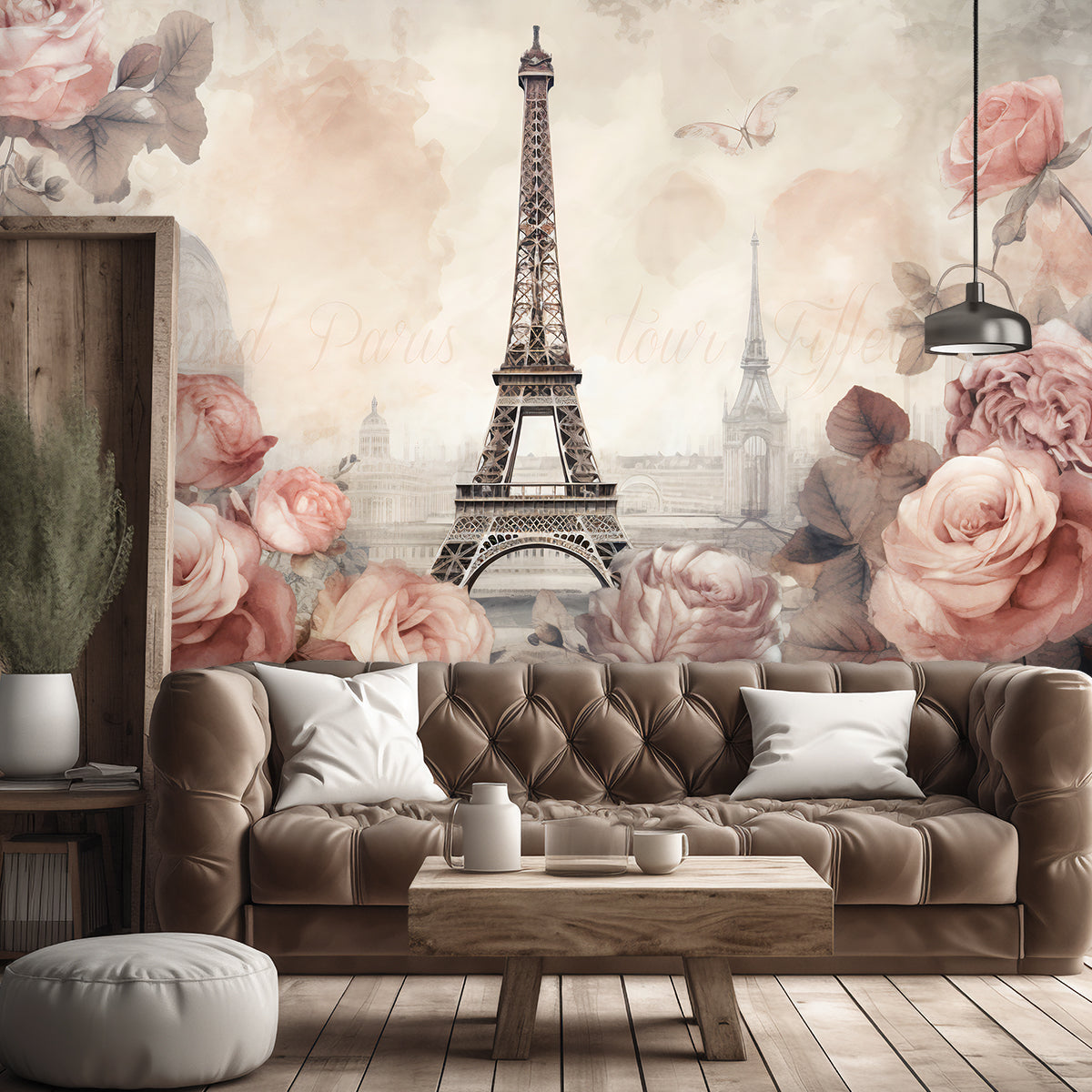 Fototapetai, Shabby Chic Eifelio bokštas