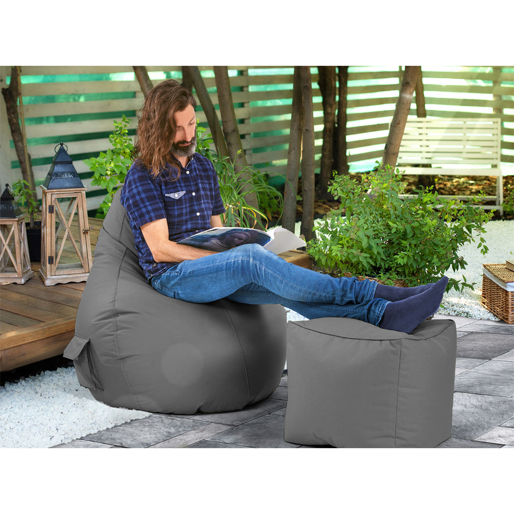 Lauko Sėdmaišių Komplektas Cozy ir Cube Grey