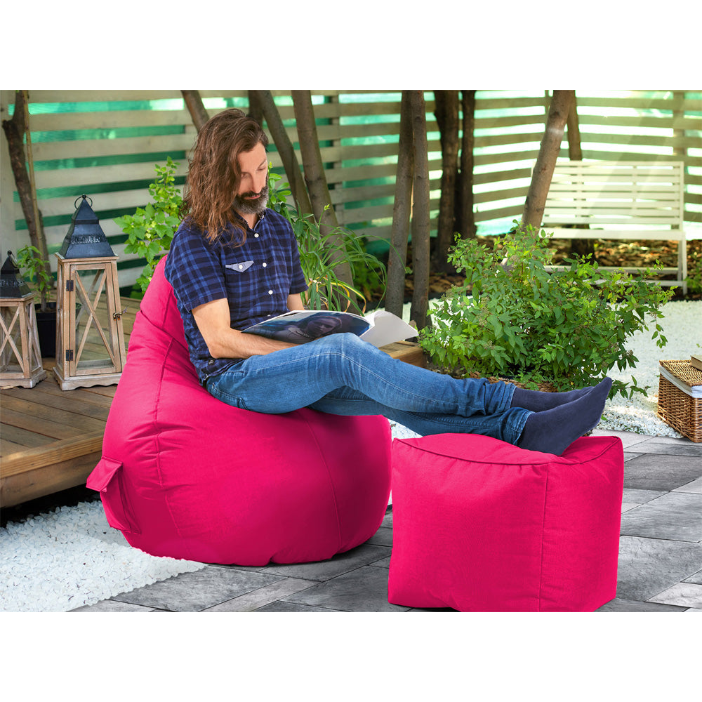 Lauko Sėdmaišių Komplektas Cozy ir Cube Pink