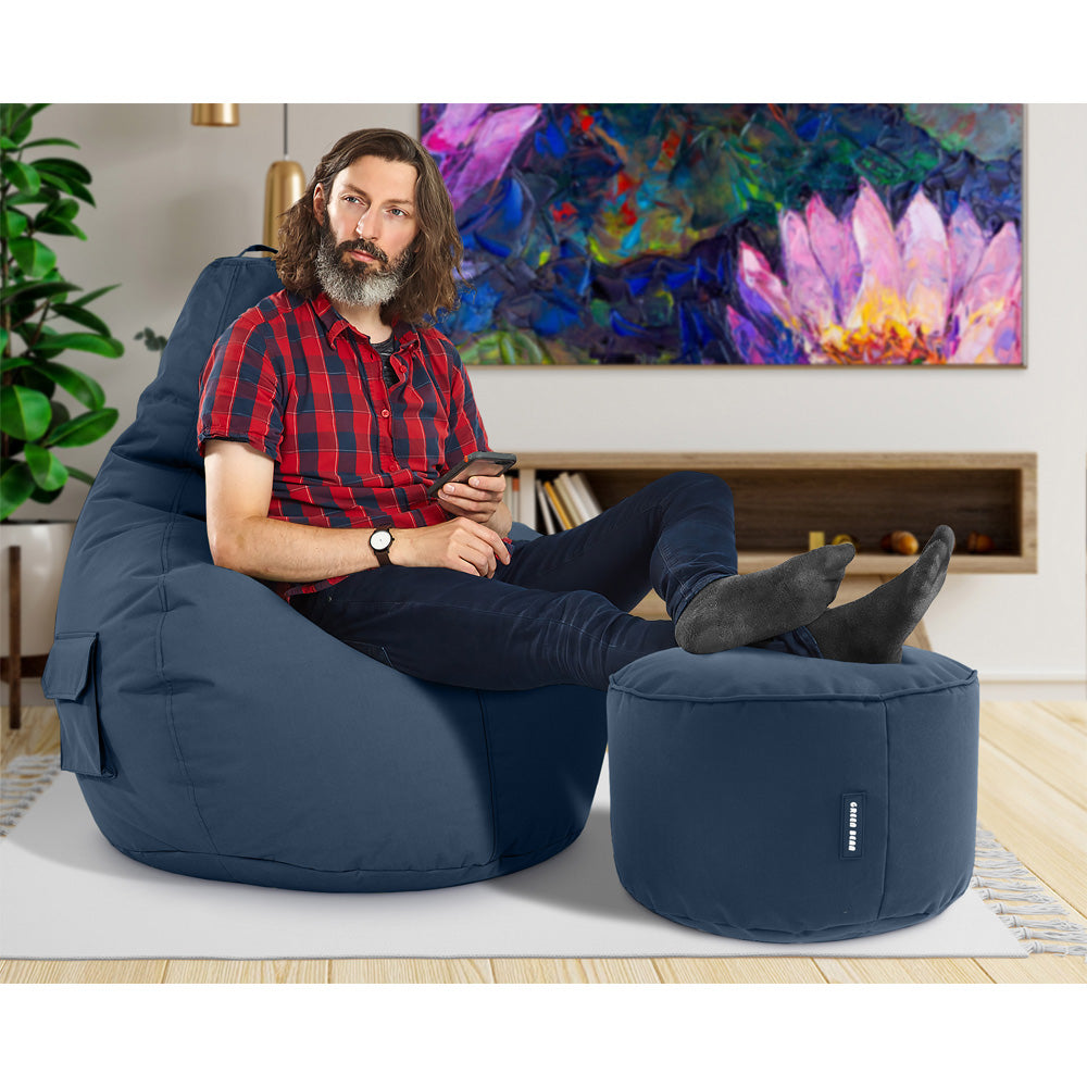 Lauko Sėdmaišių Komplektas Cozy ir Stay Dark Blue
