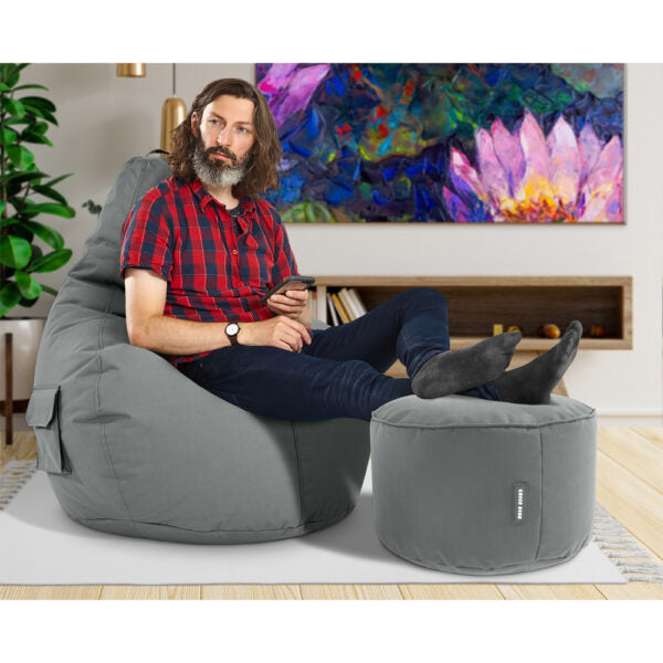 Lauko Sėdmaišių Komplektas Cozy ir Stay Grey