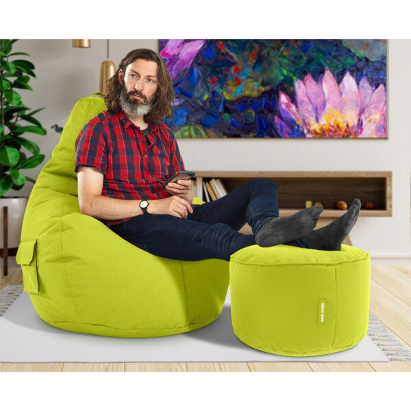 Lauko Sėdmaišių Komplektas Cozy ir Stay Light Green