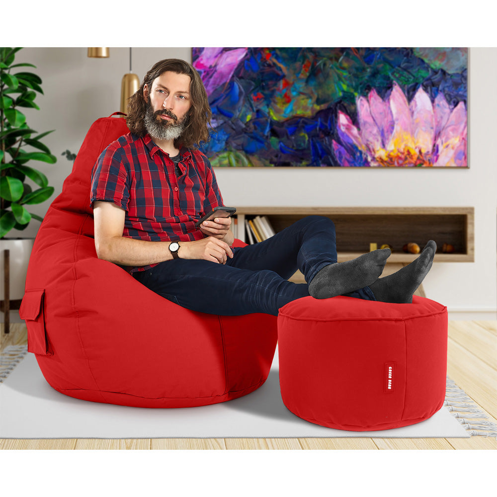 Lauko Sėdmaišių Komplektas Cozy ir Stay Red